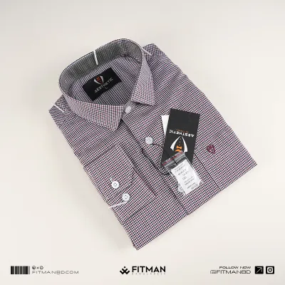 Men’s Tailored Full Sleeve Check Shirt(ELITE)